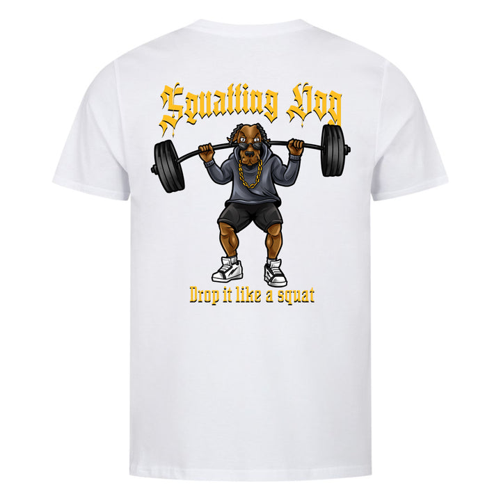 Squatting dog (Backprint) Shirt