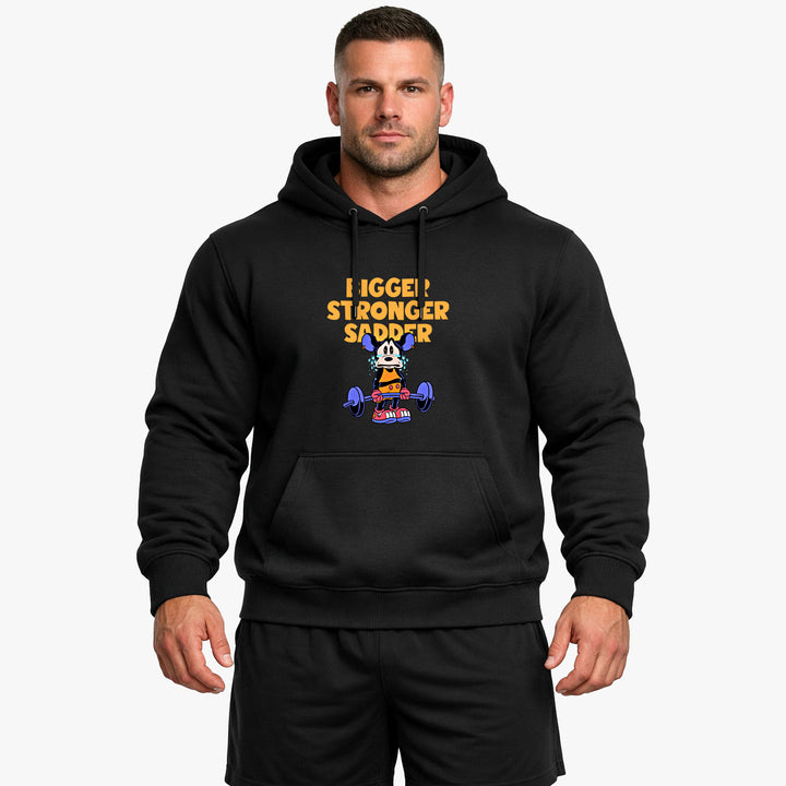 Grotere, sterkere, droevigere hoodie