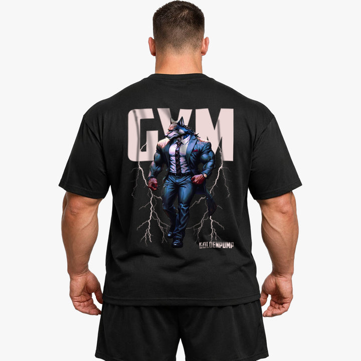 Gym-Wolf (Backprint) Oversized Shirt