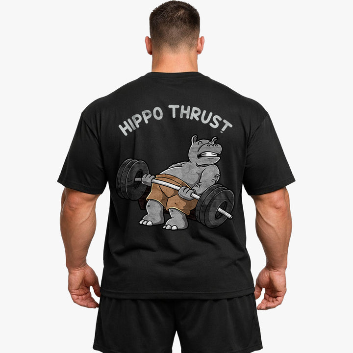 Hippo Thrust (Backprint) Oversized Shirt