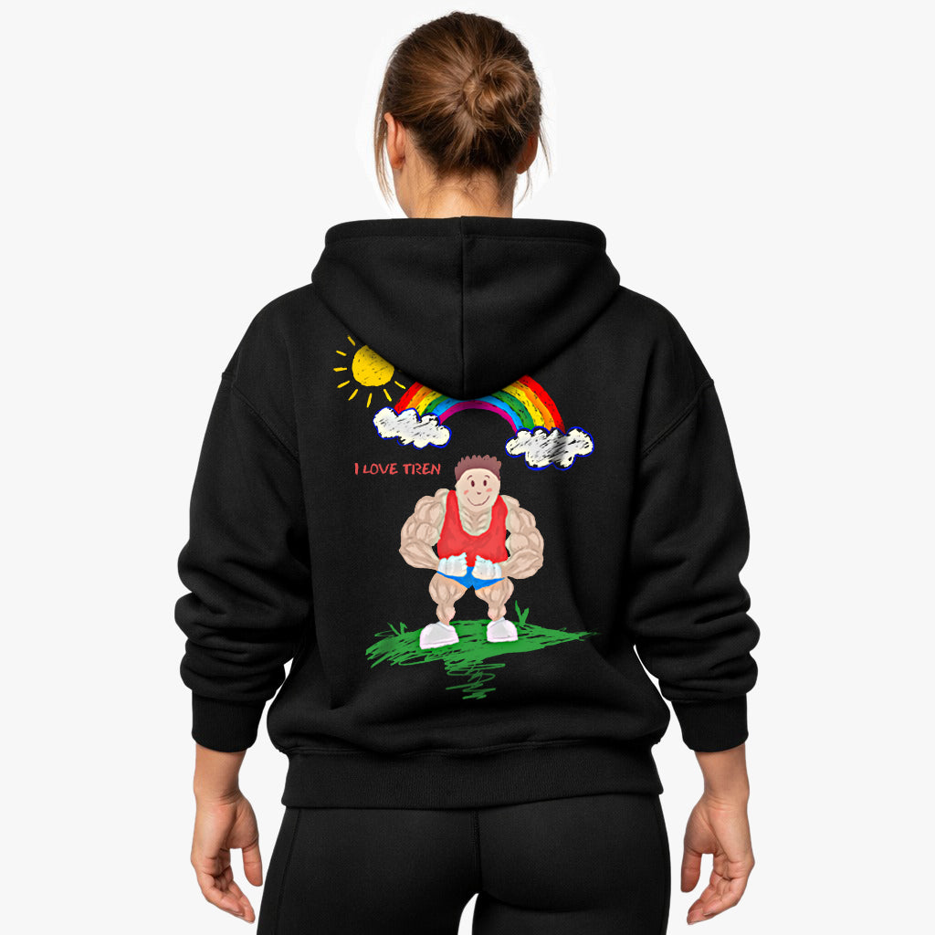 I Love Tren Oversized (Backprint) Hoodie