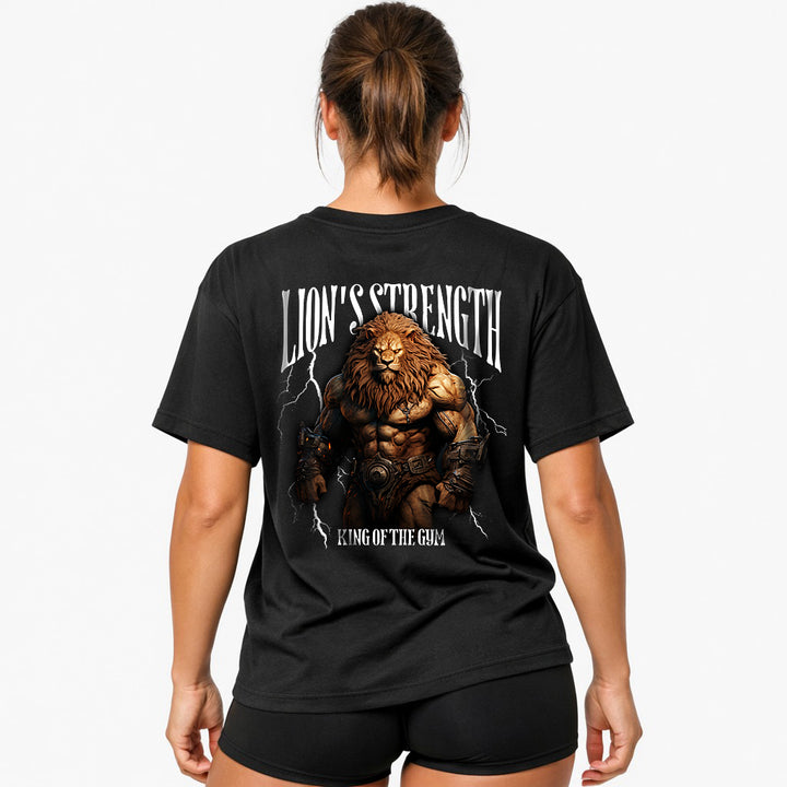 Lion's Strength (Backprint) Oversized Shirt