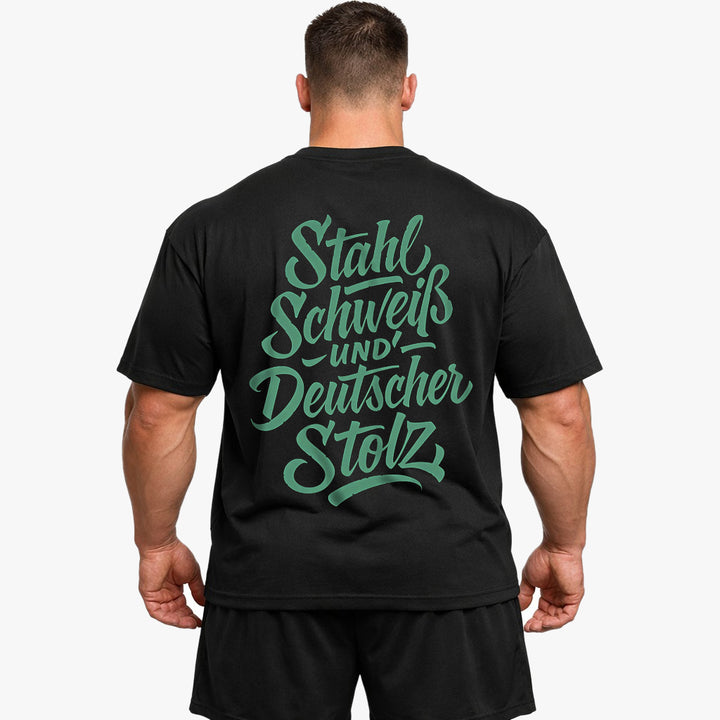Stahl Schweiß Oversize (Backprint) T-Shirt