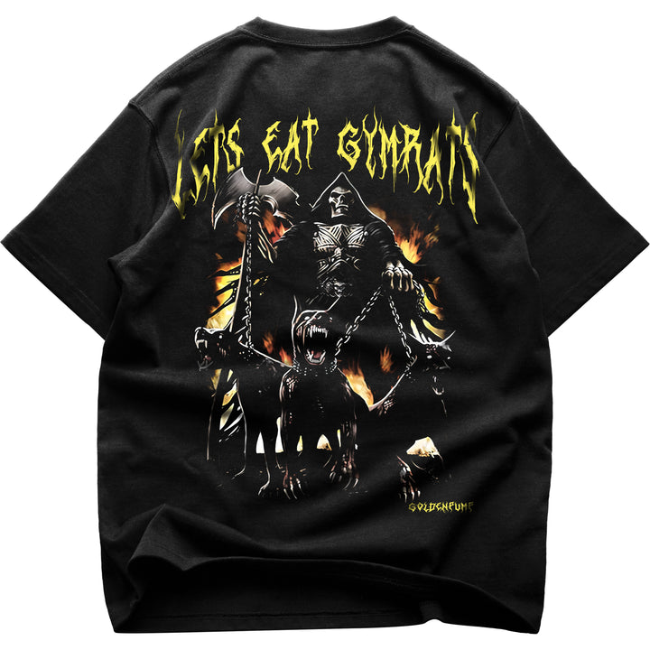 Lets eat gymrats Oversized (Backprint) Shirt