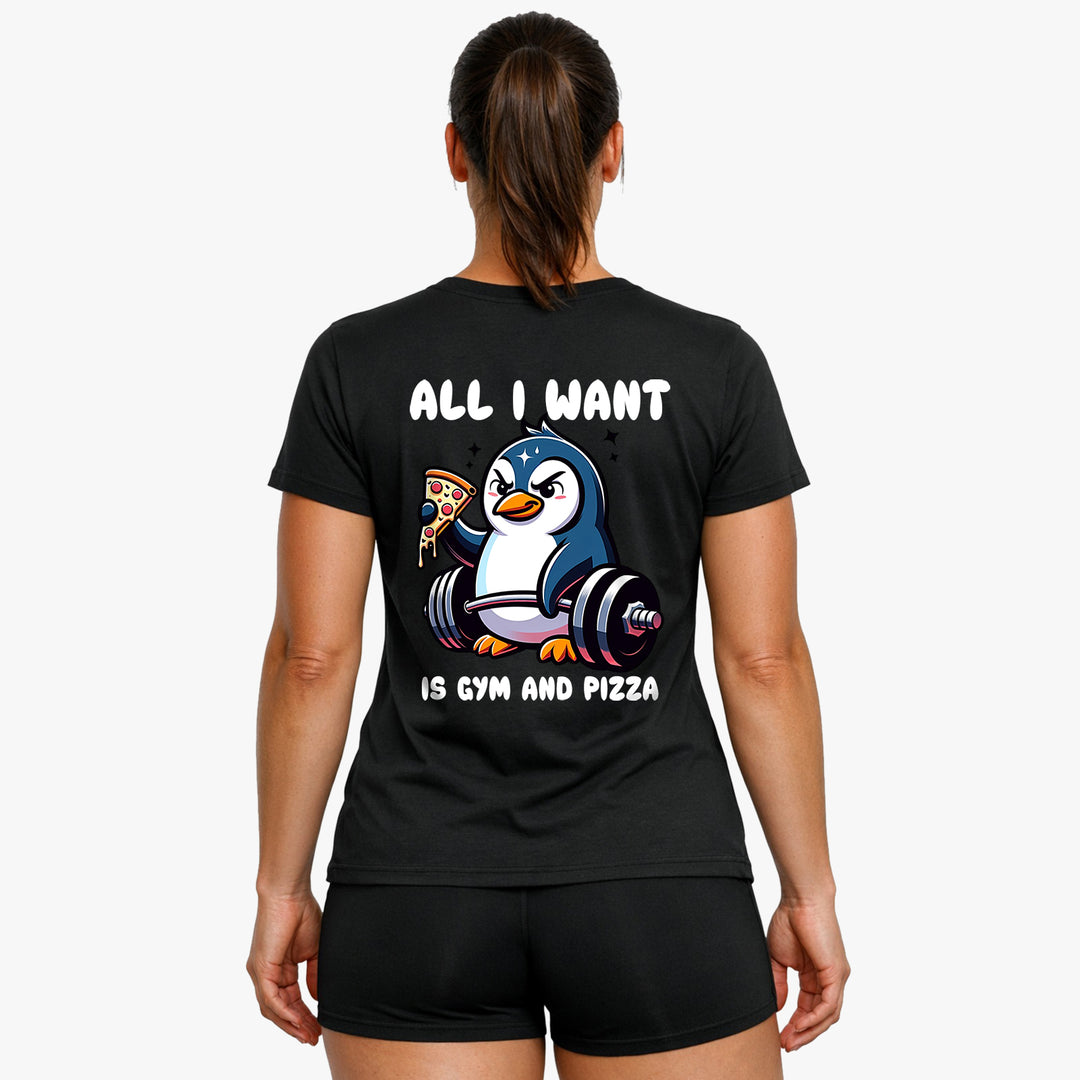 Pizza Penguine (Backprint) Shirt