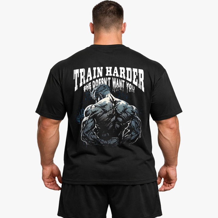 Train Harder (Backprint) Oversize Blast