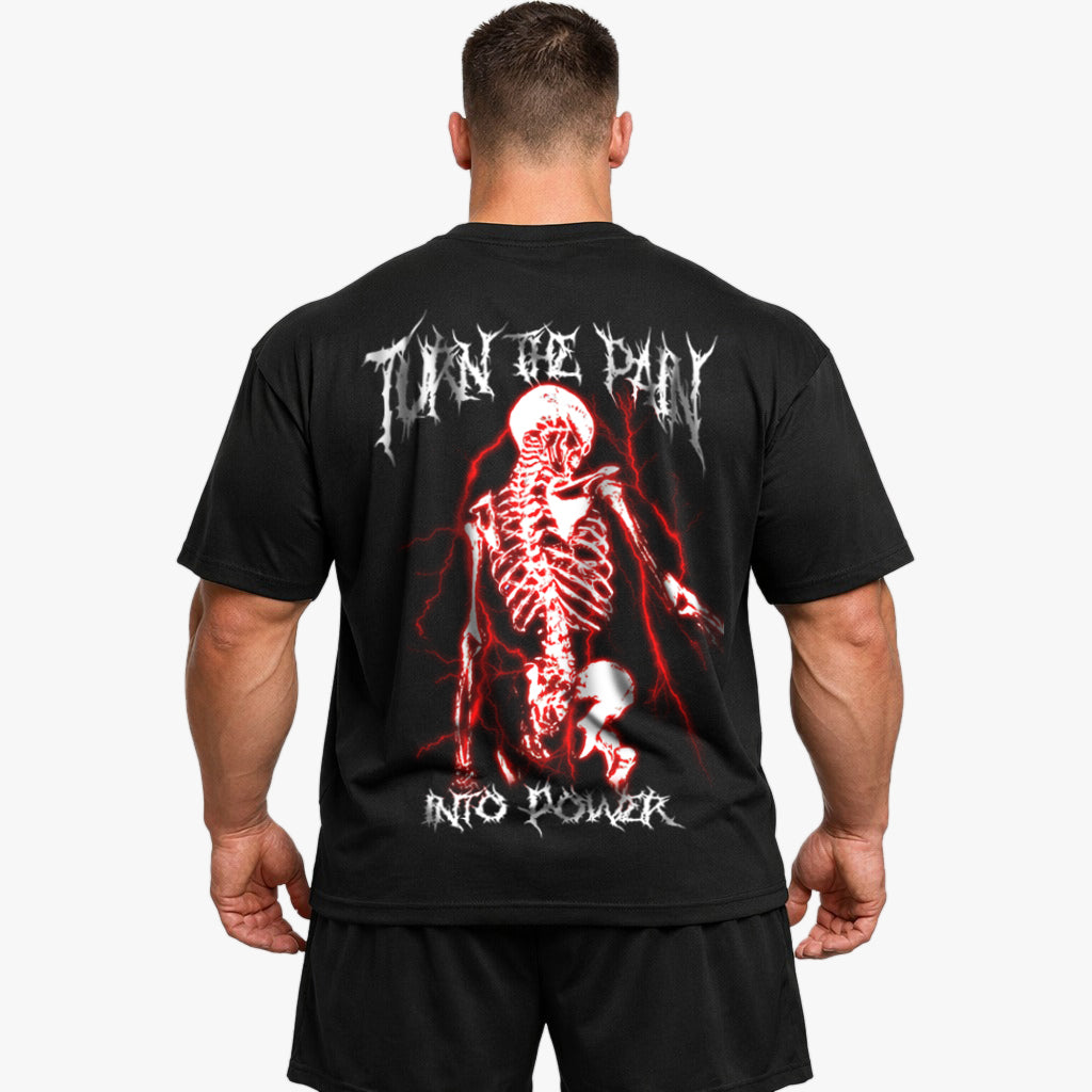 Turn the pain into power (Backprint) Oversize Blast