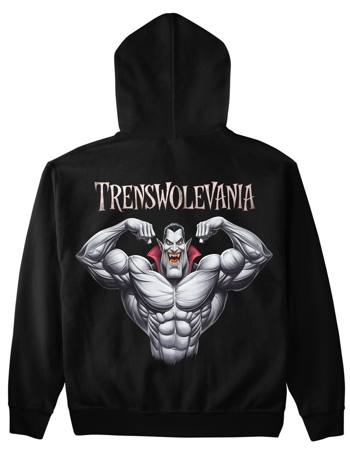 Sudadera con capucha Trenswolevania (espalda estampada)