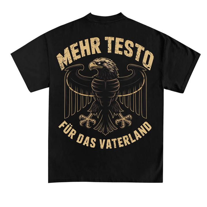 Mehr Testo (Backprint) T-Shirt