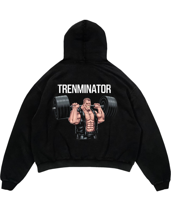 Sudadera con capucha de gran tamaño Trenminator (espalda estampada)