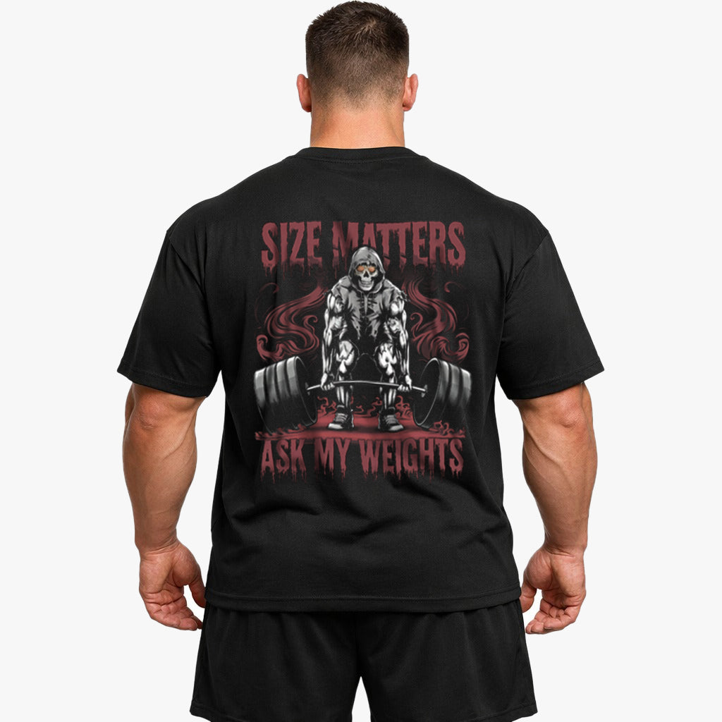 size matters Oversized (Backprint) Shirt